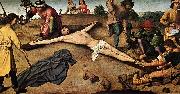 Gerard David Christ Nailed to the Cross oil on canvas